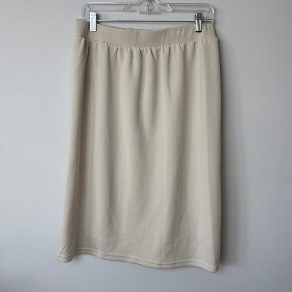 Aerie Offline Hugger Knit Midi Skirt NEW Cream Size Large - Picture 5 of 11